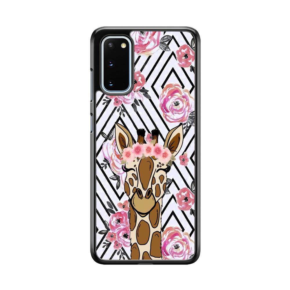 Giraffe Pics of Beauty Samsung Galaxy S20 Case-Rubber Black (2D Case)-Oxvistore