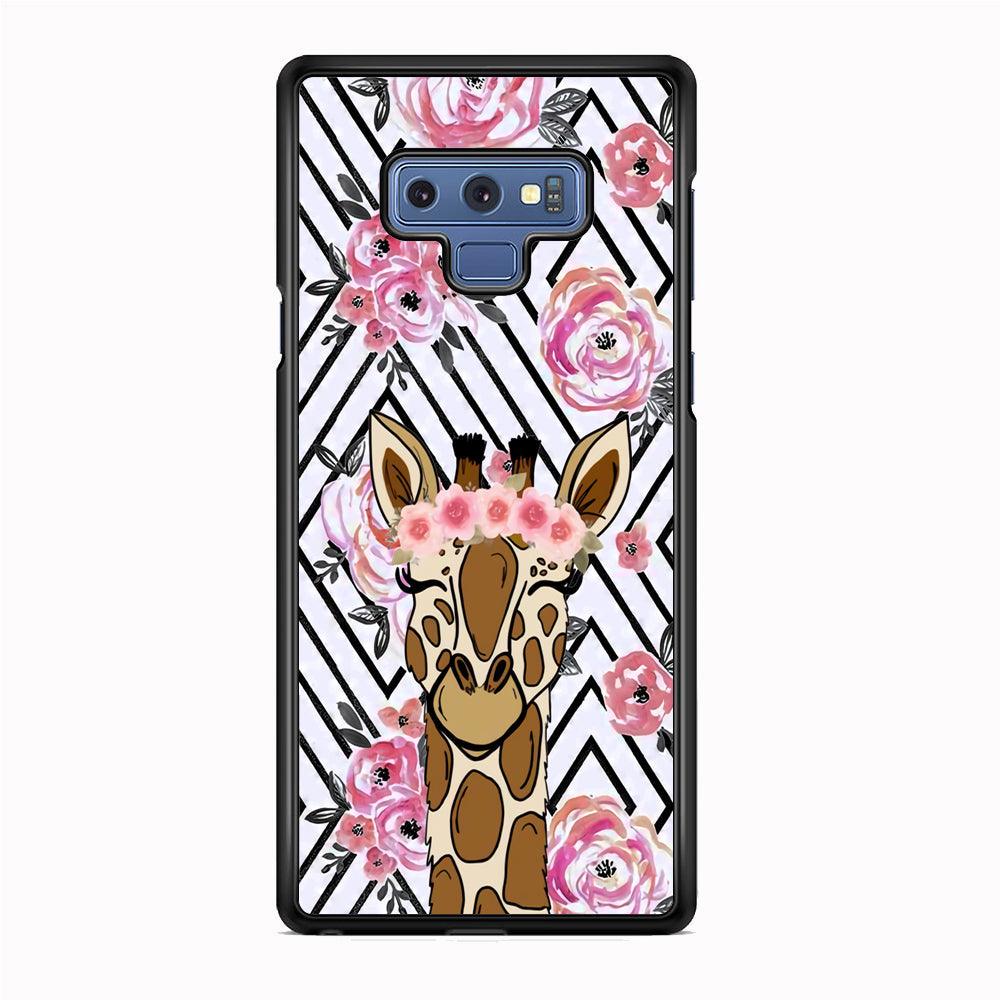 Giraffe Pics of Beauty Samsung Galaxy Note 9 Case-Rubber Black (2D Case)-Oxvistore