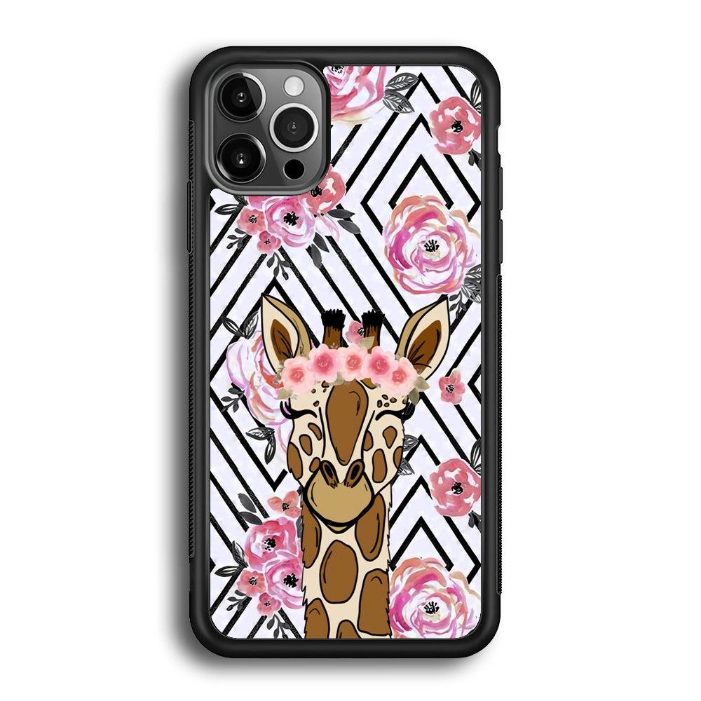 Giraffe Pics of Beauty iPhone 12 Pro Max Case-Rubber Black (2D Case)-Oxvistore