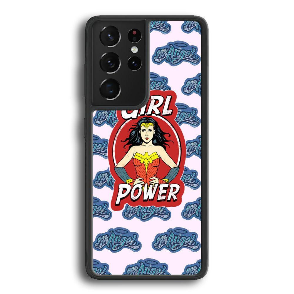 Girl Power is 99% Angel Samsung Galaxy S21 Ultra Case-3D Case-Oxvistore