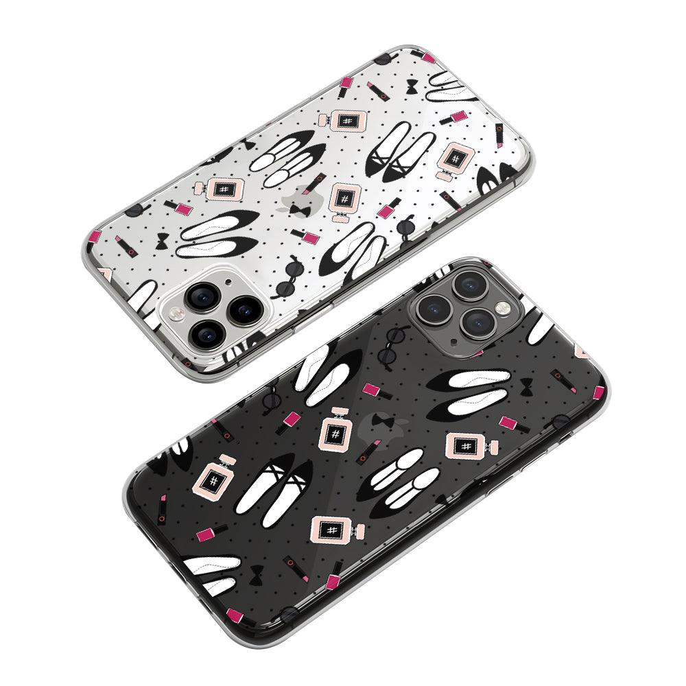 Girly A Set of Shopping Tools Clear Soft Case-Oxvistore