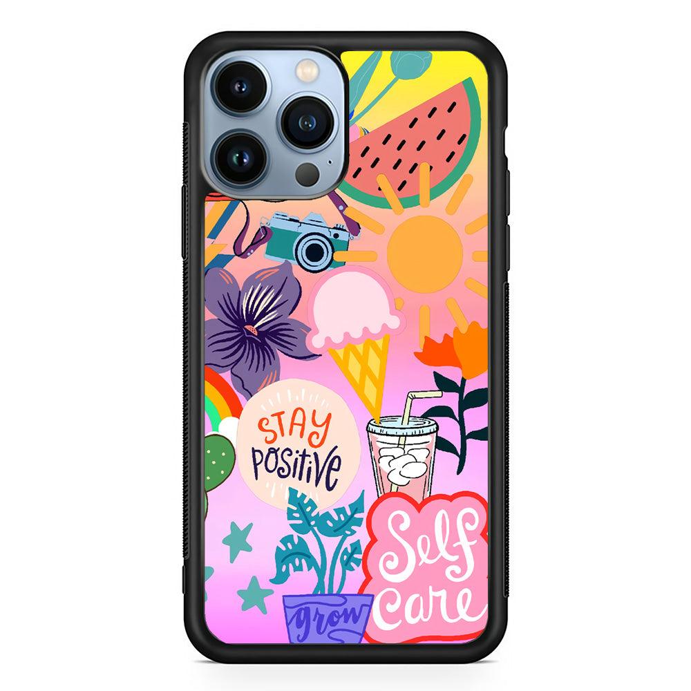 Girly Aesthetic World iPhone 15 Pro Max Case-Rubber Black (2D Case)-Oxvistore