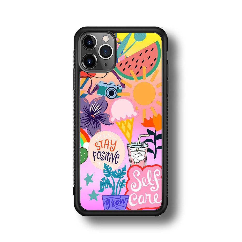 Girly Aesthetic World iPhone 11 Pro Max Case-Rubber Black (2D Case)-Oxvistore