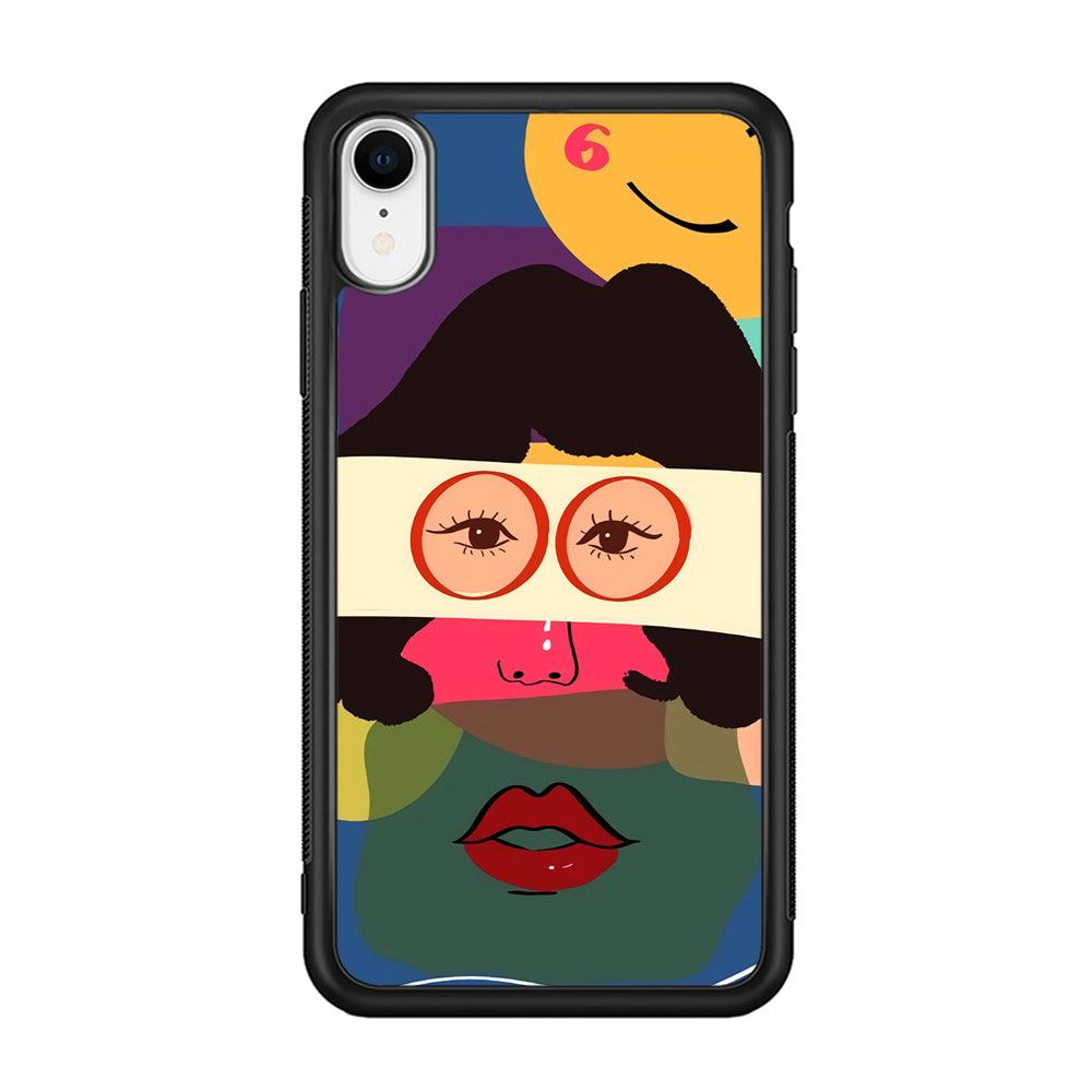 Girly Charm of The Five Senses iPhone XR Case-Rubber Black (2D Case)-Oxvistore
