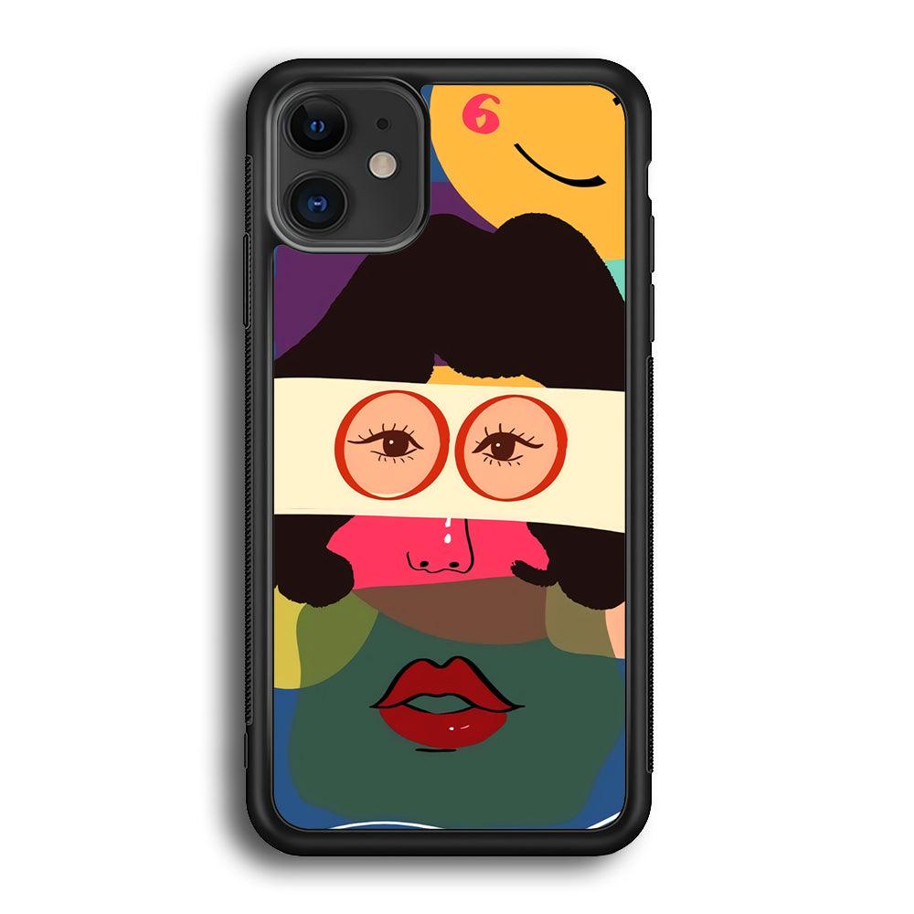 Girly Charm of The Five Senses iPhone 11 Case-Rubber Black (2D Case)-Oxvistore