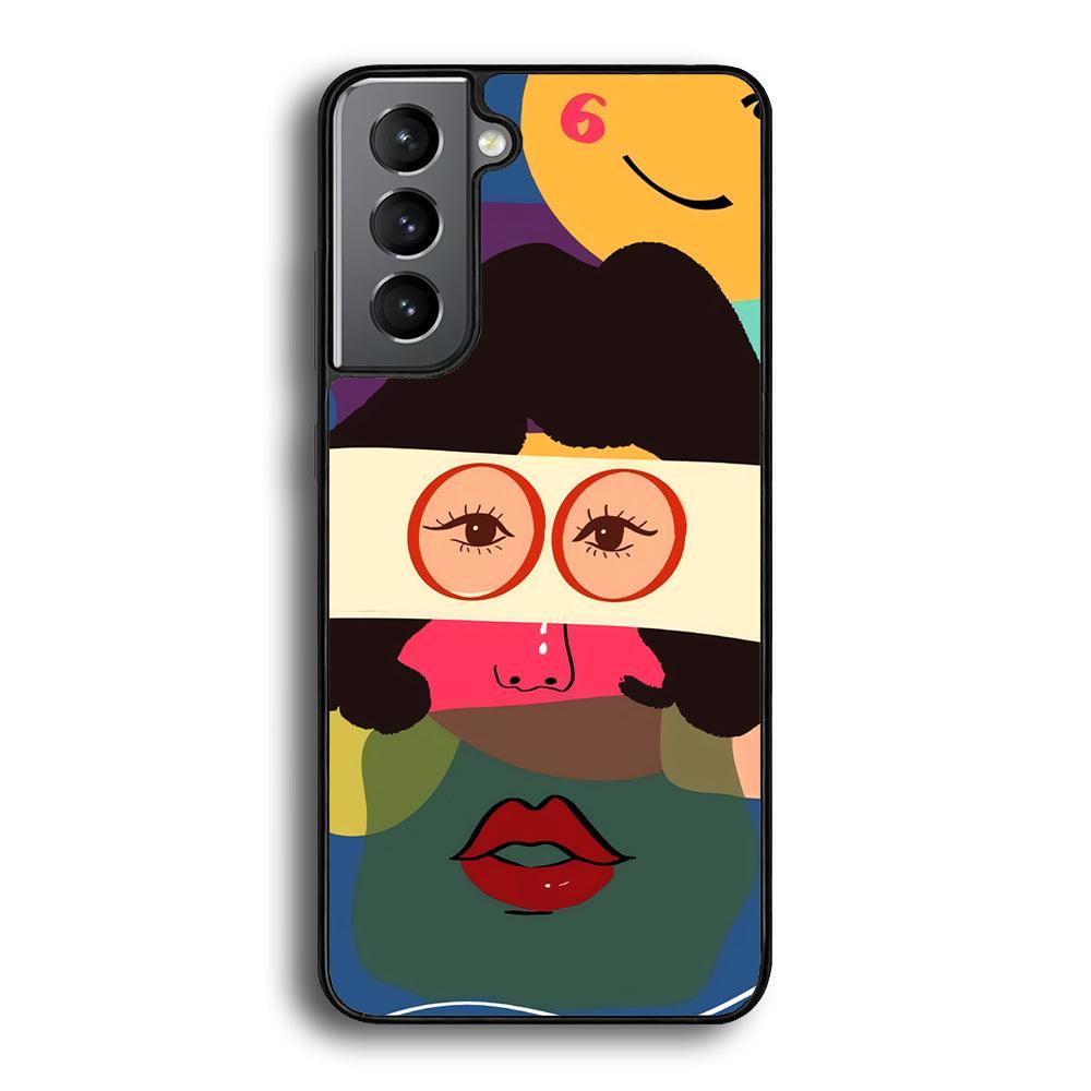Girly Charm of The Five Senses Samsung Galaxy S21 Plus Case-Rubber Black (2D Case)-Oxvistore