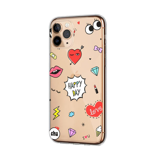 Girly Everyday is A Happy Day Clear Soft Case-Oxvistore