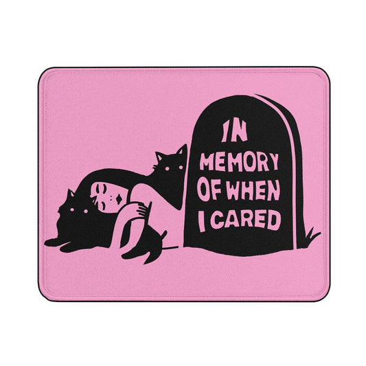 Girly In Memory I Cared Mouse Pads | Custom Mouse Pad with Non-Slip Rubber Base