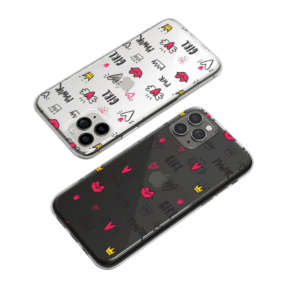 Girly Love is Girl Power Clear Soft Case-Oxvistore