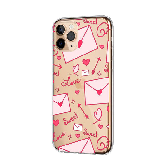 Girly Pink Letters for You Clear Soft Case-Oxvistore