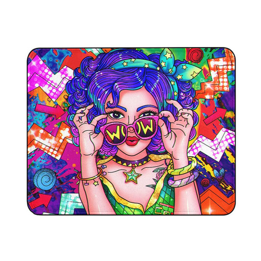 Girly Style Pop Art Mouse Pads | Custom Mouse Pad with Non-Slip Rubber Base