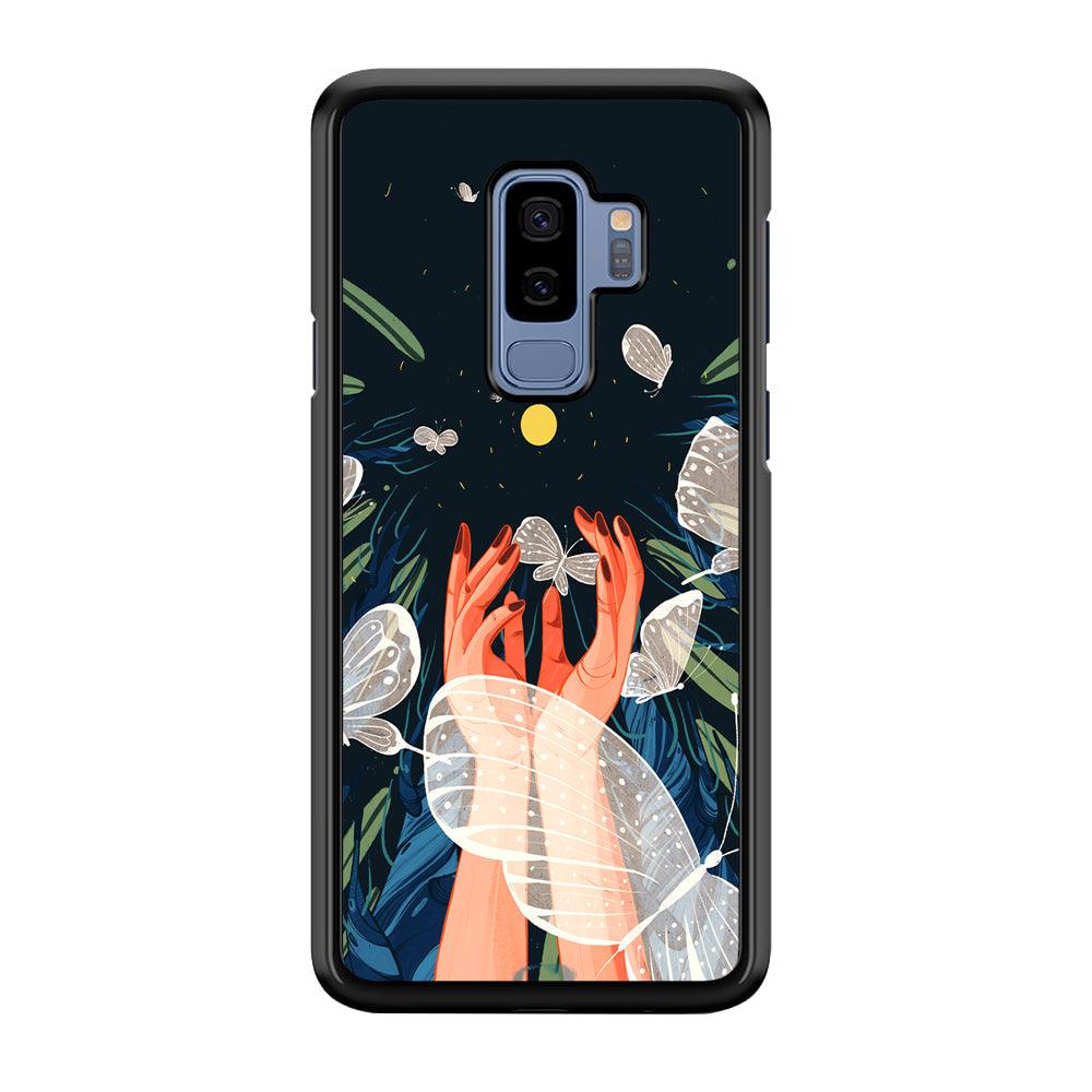 Girly Sweety Beauty Hands Samsung Galaxy S9 Plus Case-Rubber Black (2D Case)-Oxvistore