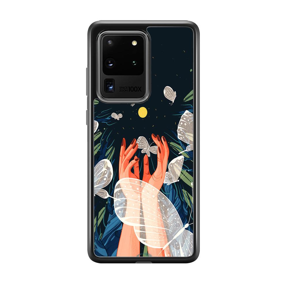 Girly Sweety Beauty Hands Samsung Galaxy S20 Ultra Case-Rubber Black (2D Case)-Oxvistore