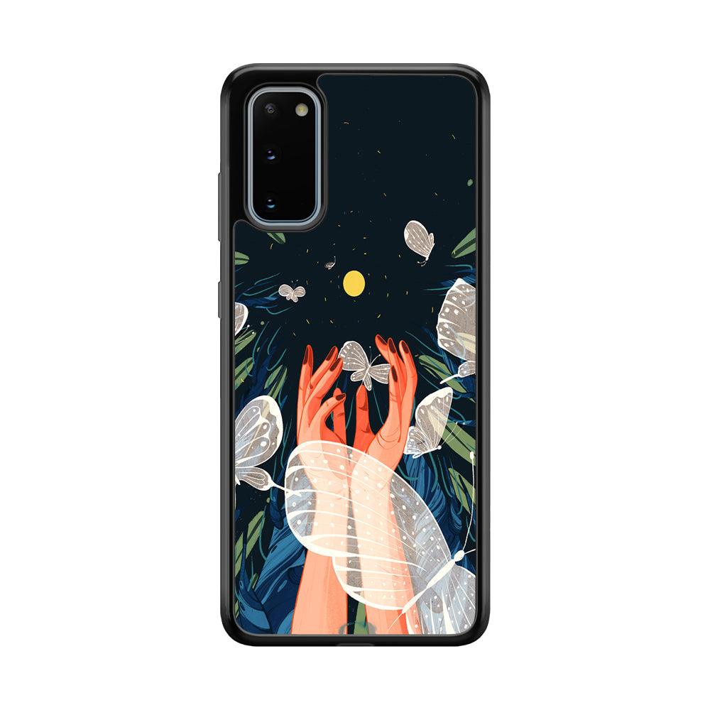 Girly Sweety Beauty Hands Samsung Galaxy S20 Case-Rubber Black (2D Case)-Oxvistore