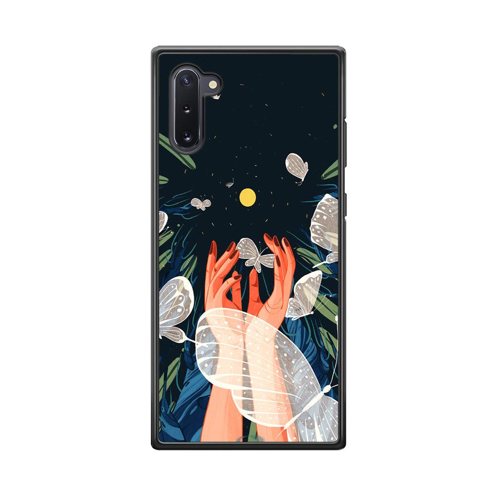 Girly Sweety Beauty Hands Samsung Galaxy Note 10 Case-Rubber Black (2D Case)-Oxvistore
