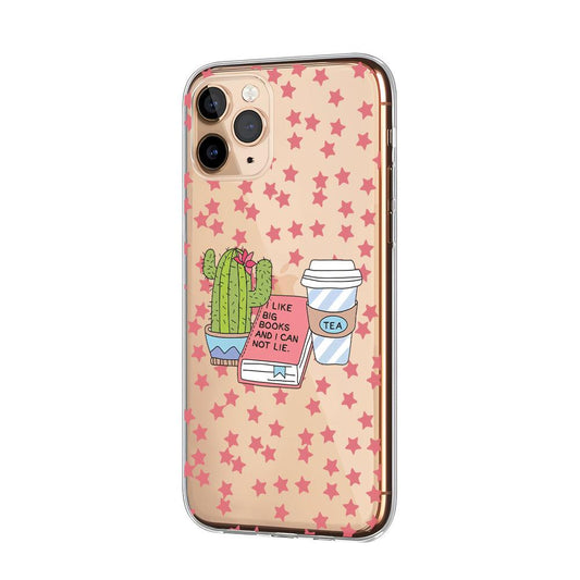Girly The Big Book and Tea Clear Soft Case-Oxvistore