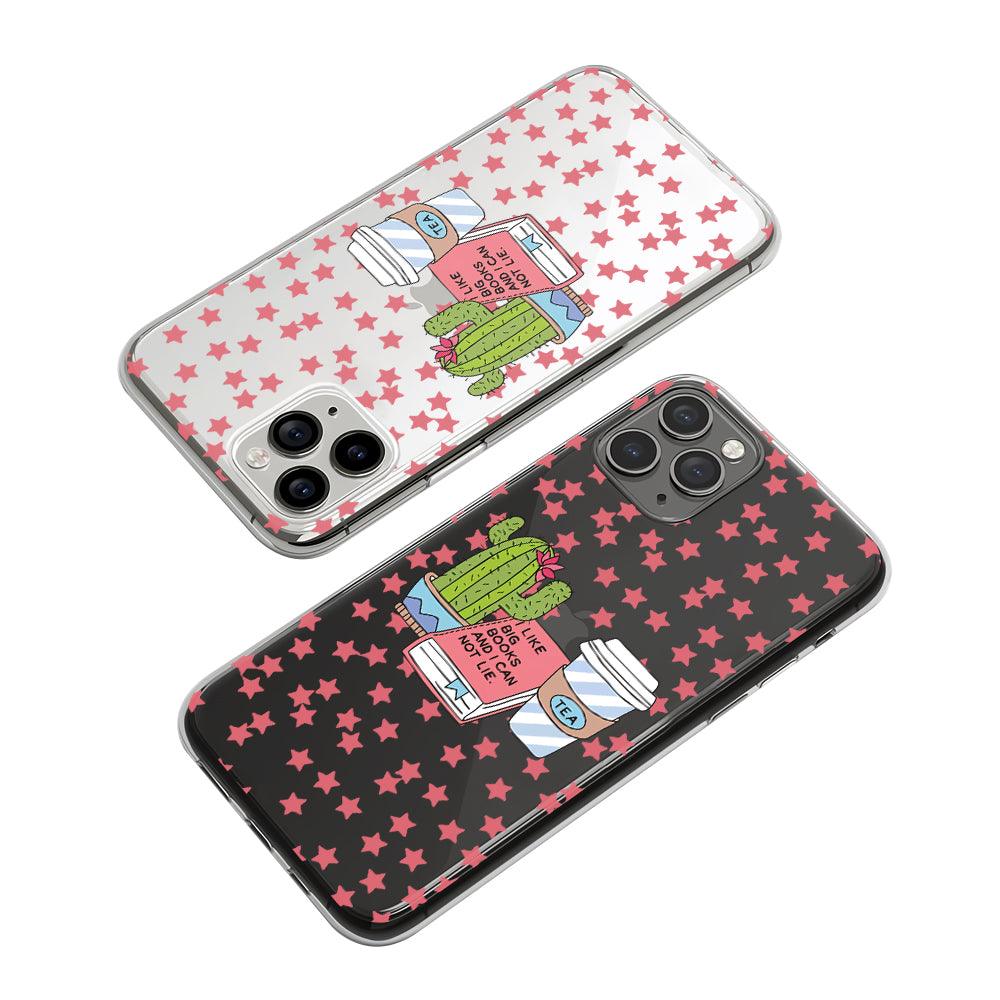 Girly The Big Book and Tea Clear Soft Case-Oxvistore