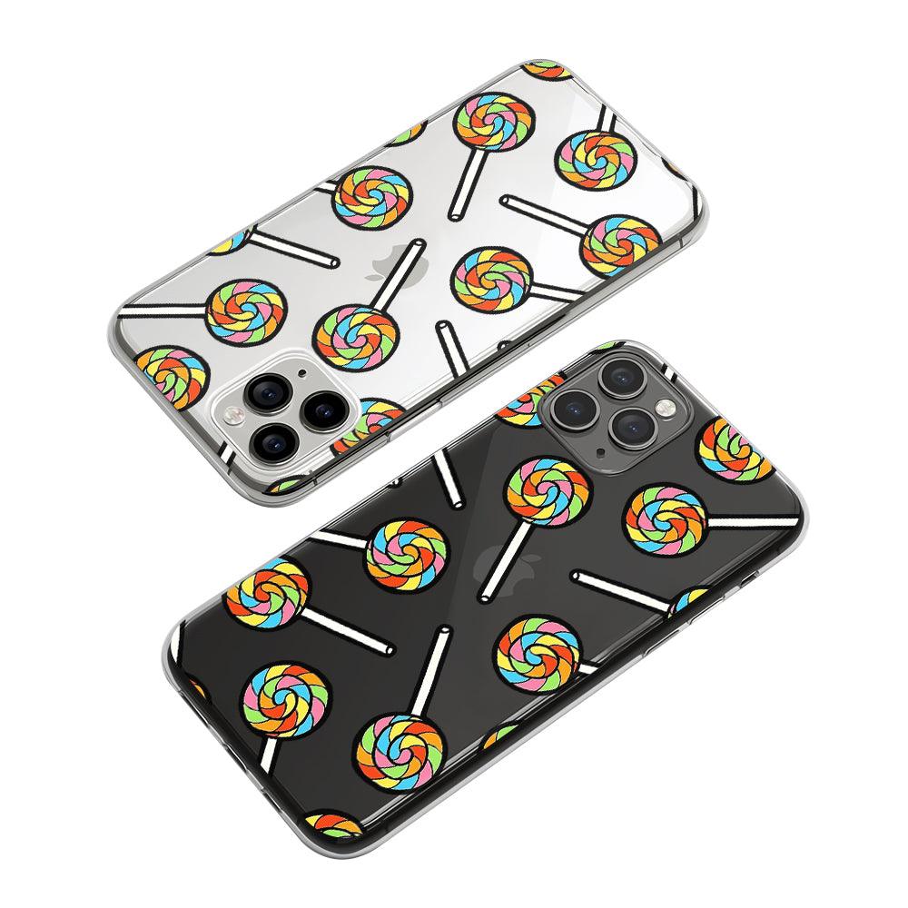 Glass Art Lollipop Candy Clear Soft Case-Oxvistore