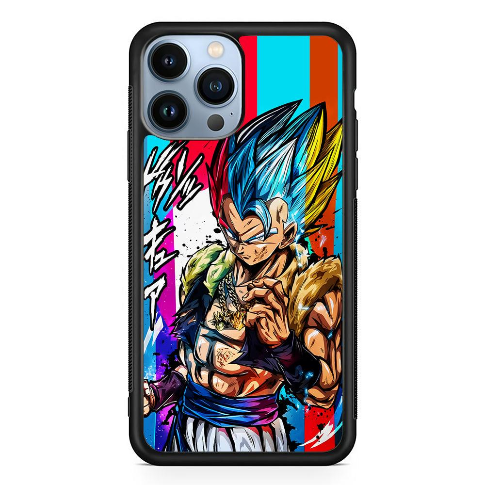 Gogeta Dragon Ball Z Art 2D Rubber Phone Case-Black-Oxvistore