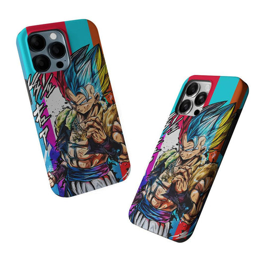 Gogeta Dragon Ball Z Art 2 in 1 Tough Phone Case-Oxvistore