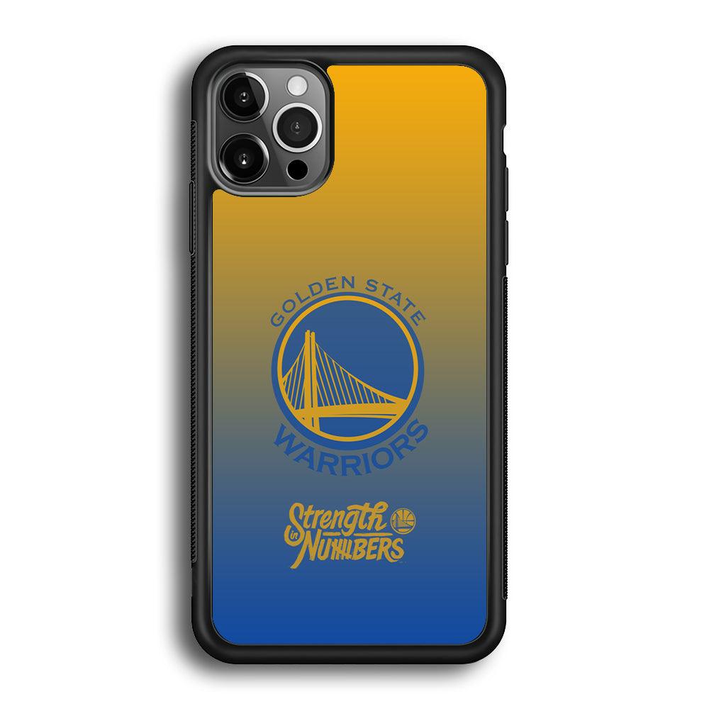 Golden State Warriors Merger of The Layer iPhone 12 Pro Max Case-Rubber Black (2D Case)-Oxvistore
