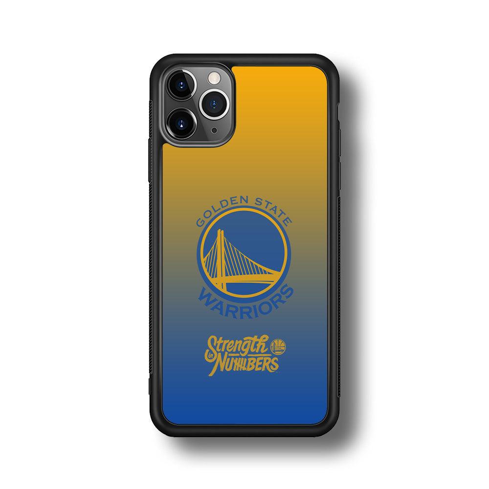 Golden State Warriors Merger of The Layer iPhone 11 Pro Max Case-Rubber Black (2D Case)-Oxvistore