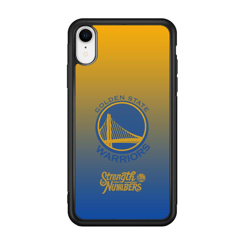 Golden State Warriors Merger of The Layer iPhone XR Case-Rubber Black (2D Case)-Oxvistore