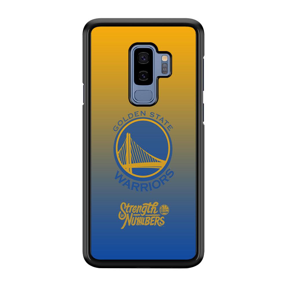 Golden State Warriors Merger of The Layer Samsung Galaxy S9 Plus Case-Rubber Black (2D Case)-Oxvistore