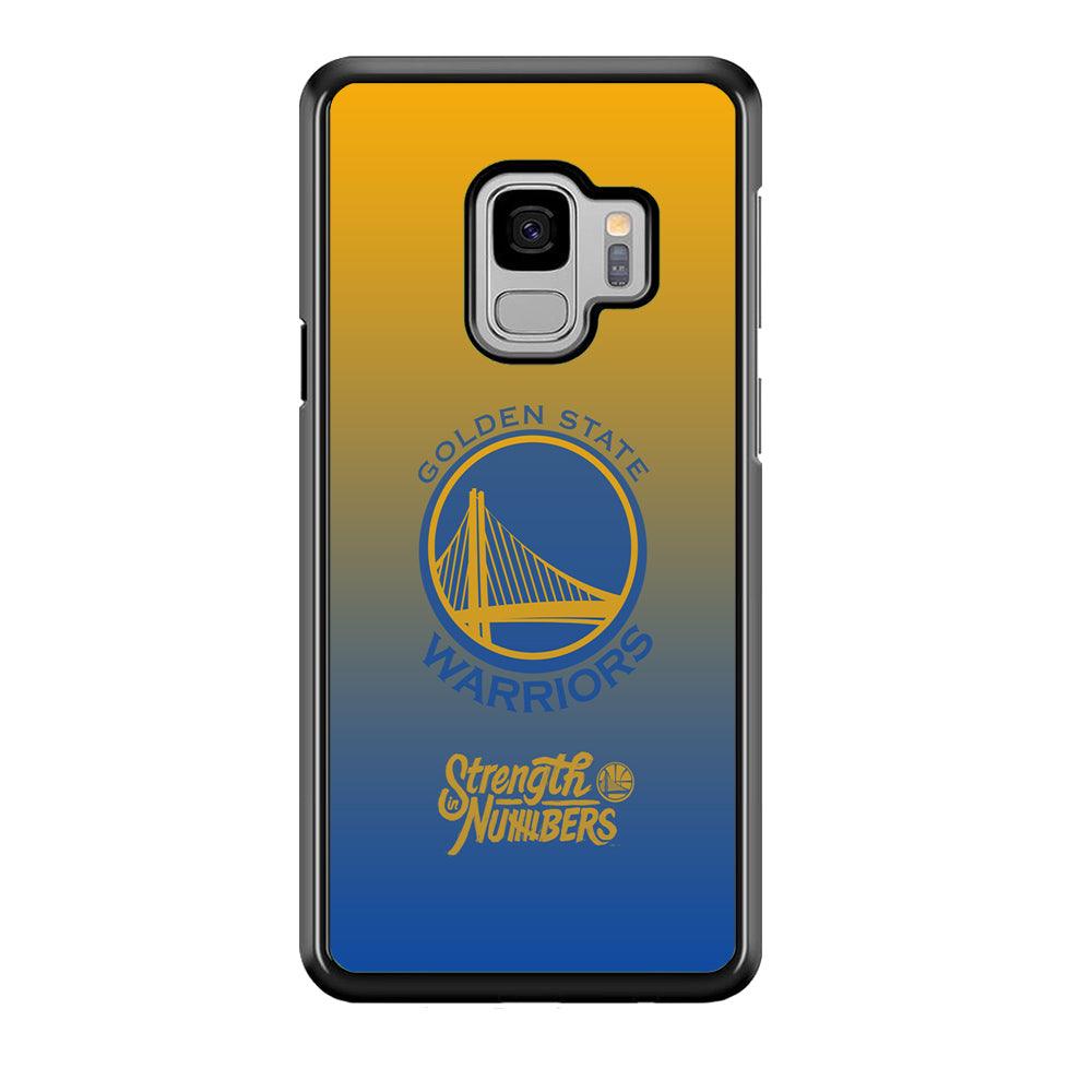 Golden State Warriors Merger of The Layer Samsung Galaxy S9 Case-Rubber Black (2D Case)-Oxvistore
