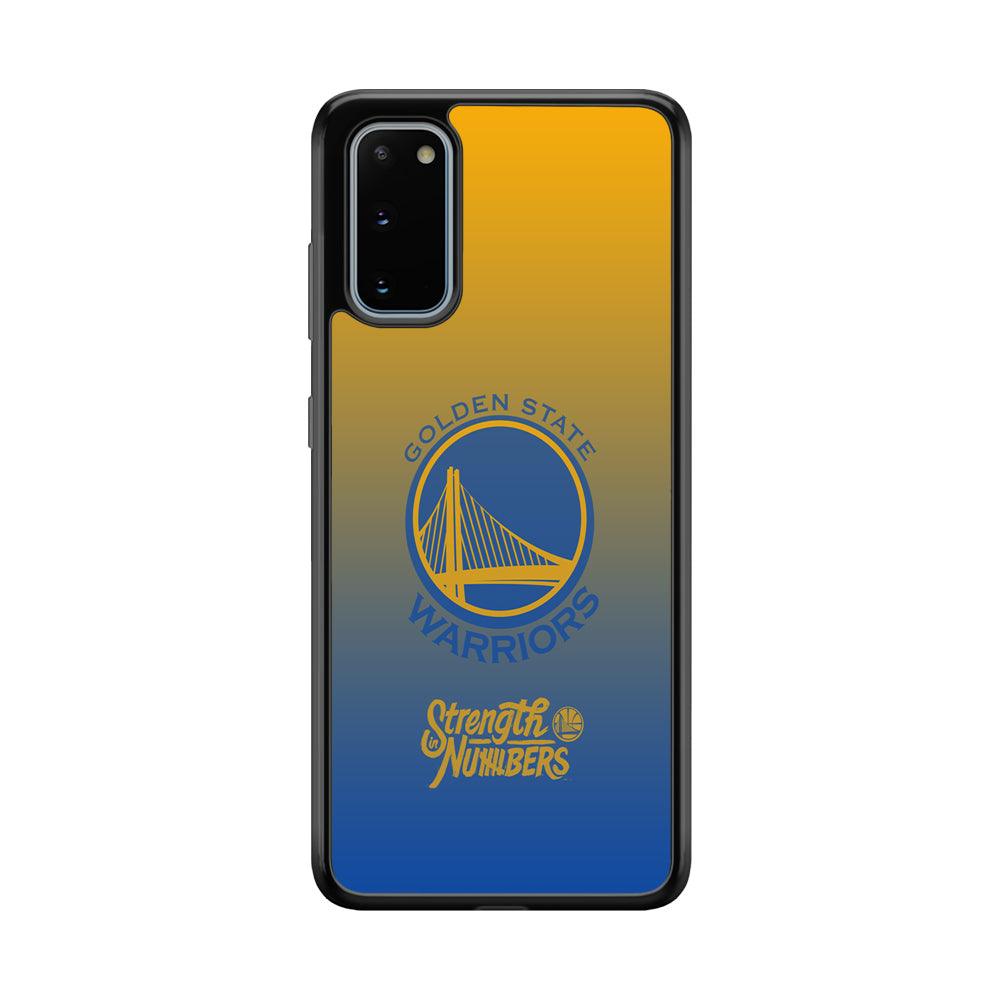 Golden State Warriors Merger of The Layer Samsung Galaxy S20 Case-Rubber Black (2D Case)-Oxvistore