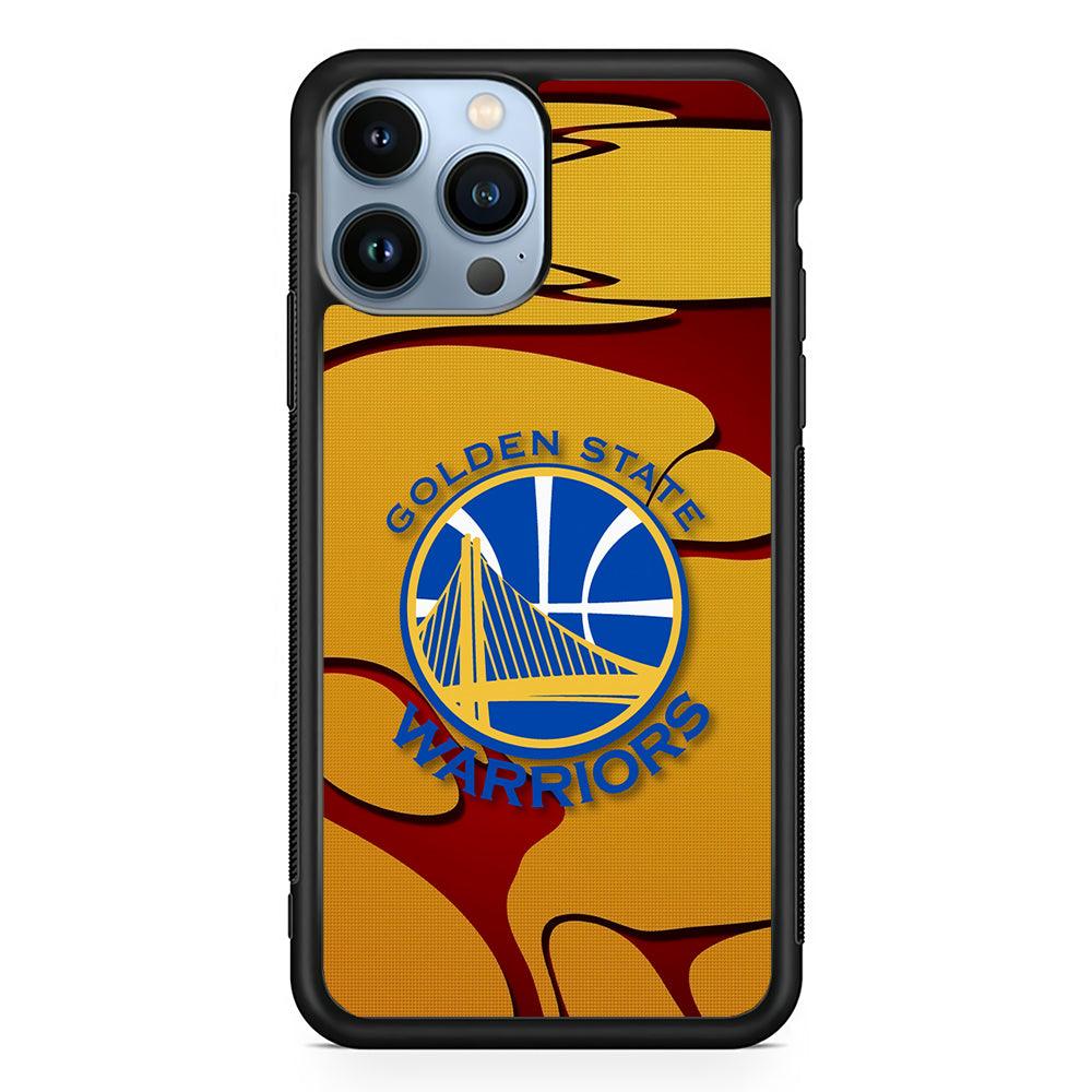 Golden State Warriors Pattern 2D Rubber Phone Case-Black-Oxvistore