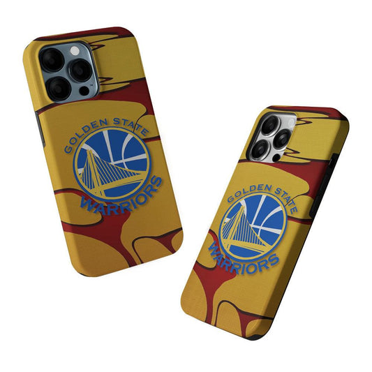 Golden State Warriors Pattern 2 in 1 Tough Phone Case-Oxvistore
