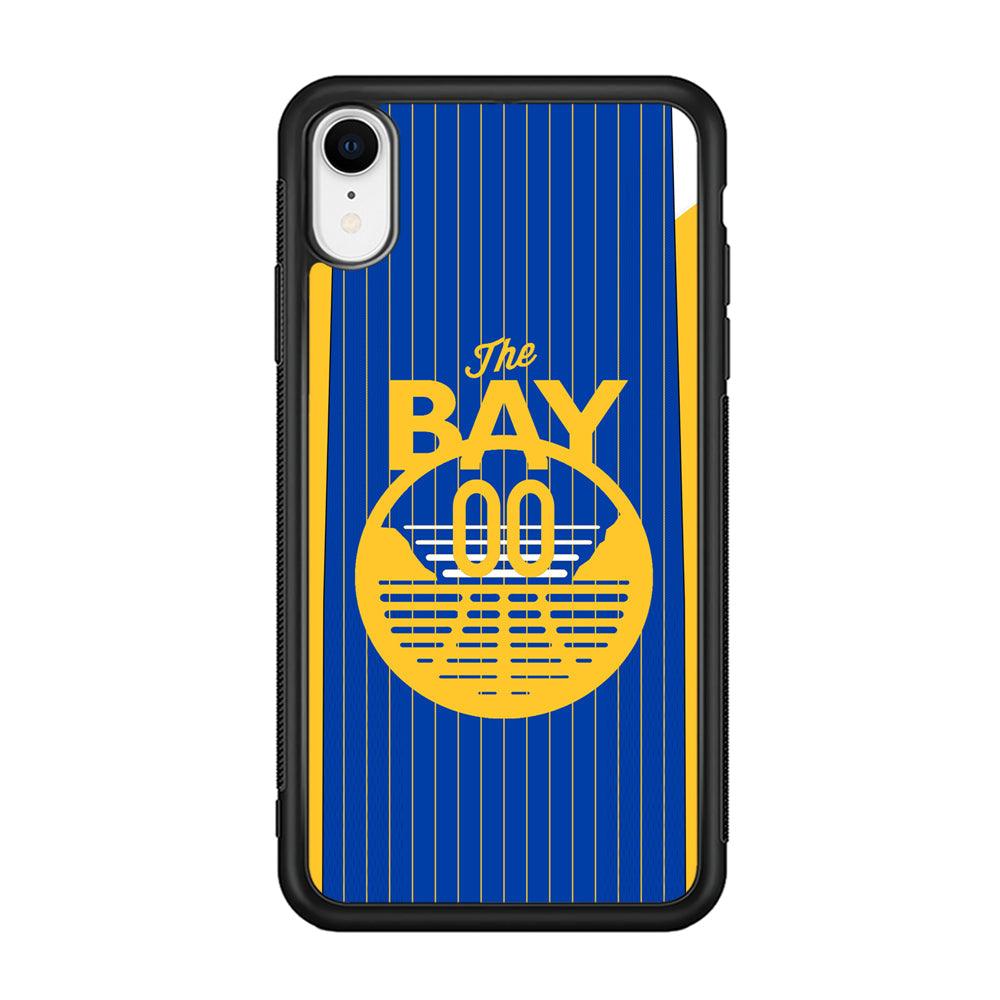 Golden State Warriors The Bay Jersey iPhone XR Case-Rubber Black (2D Case)-Oxvistore