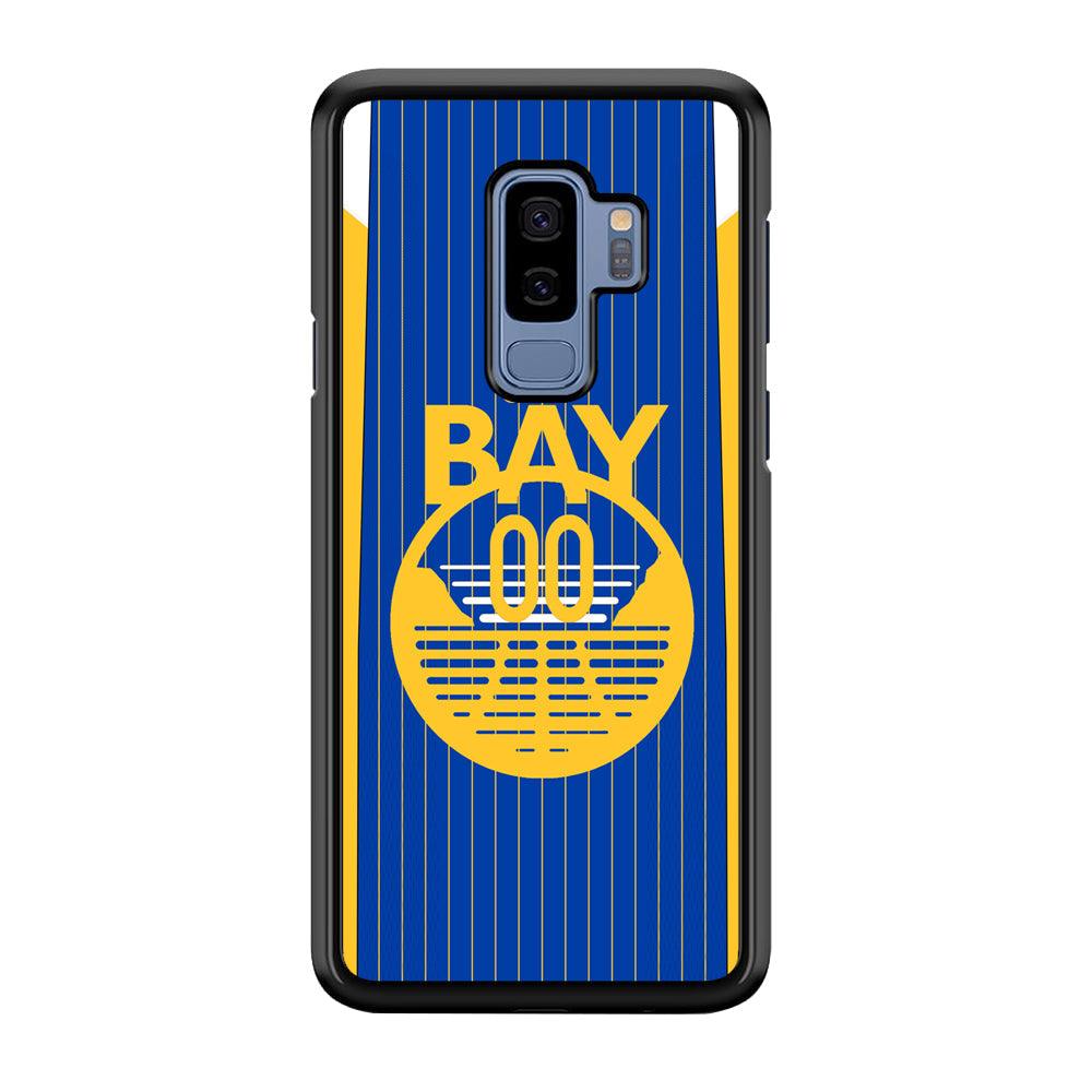 Golden State Warriors The Bay Jersey Samsung Galaxy S9 Plus Case-Rubber Black (2D Case)-Oxvistore