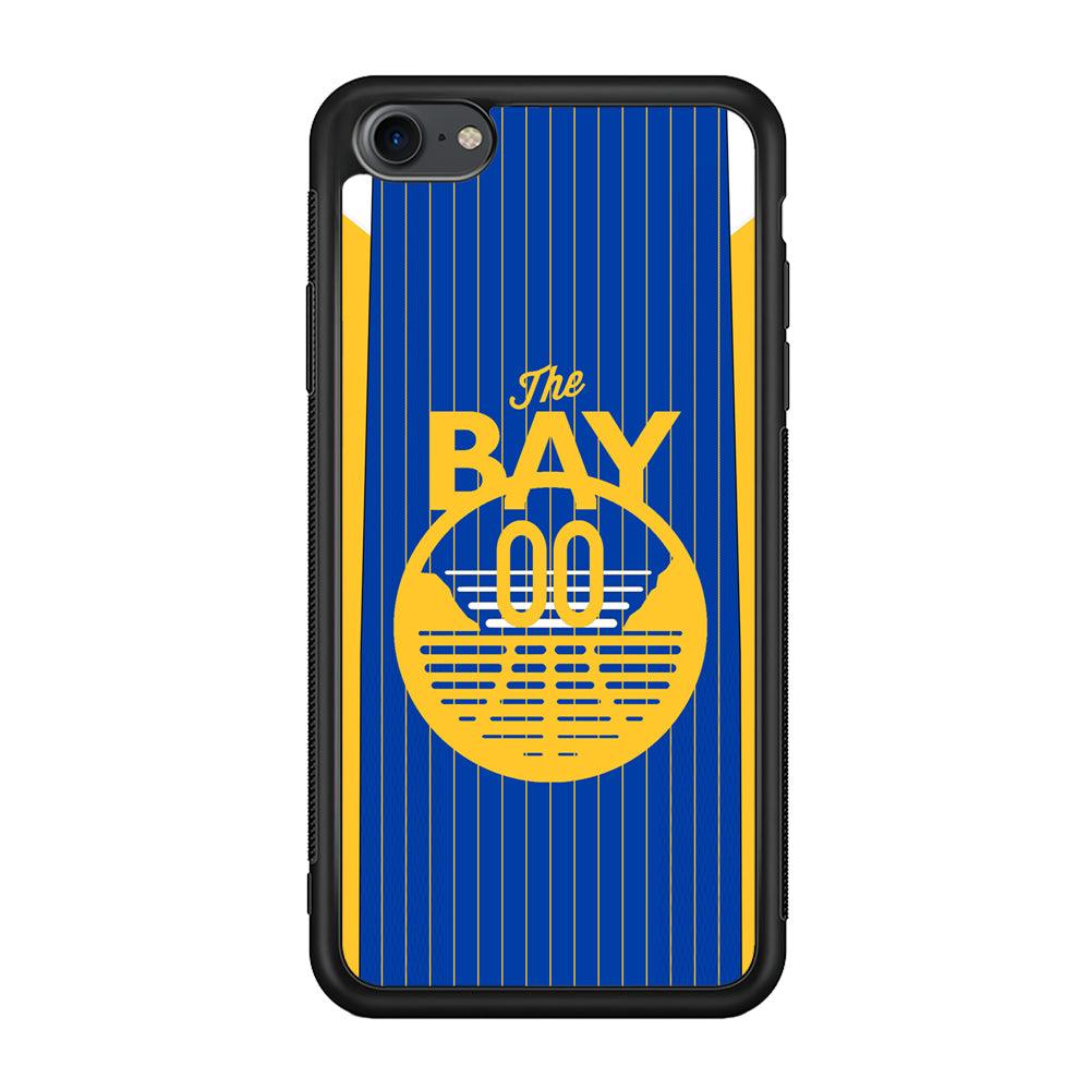 Golden State Warriors The Bay Jersey iPhone 8 Case-Rubber Black (2D Case)-Oxvistore