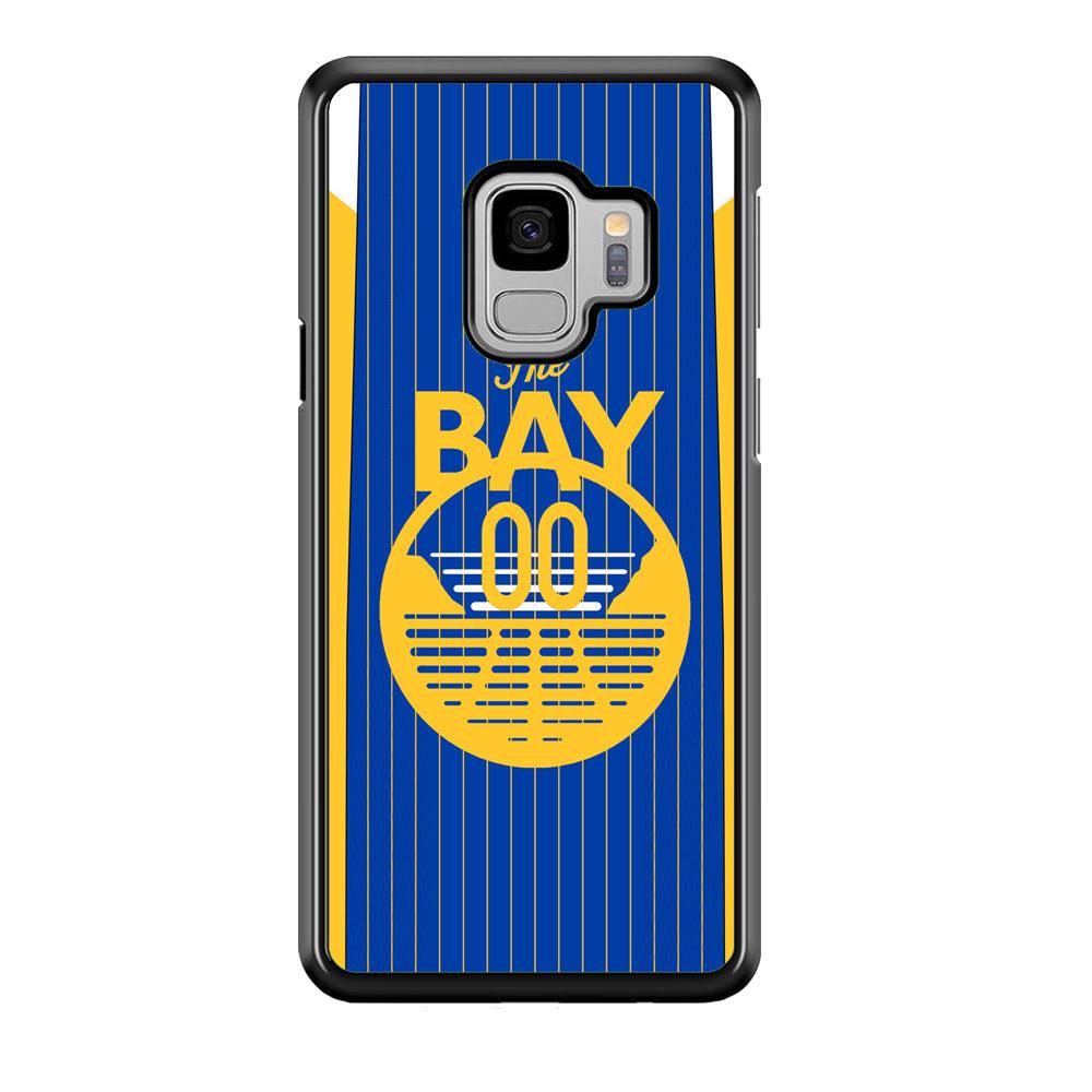 Golden State Warriors The Bay Jersey Samsung Galaxy S9 Case-Rubber Black (2D Case)-Oxvistore