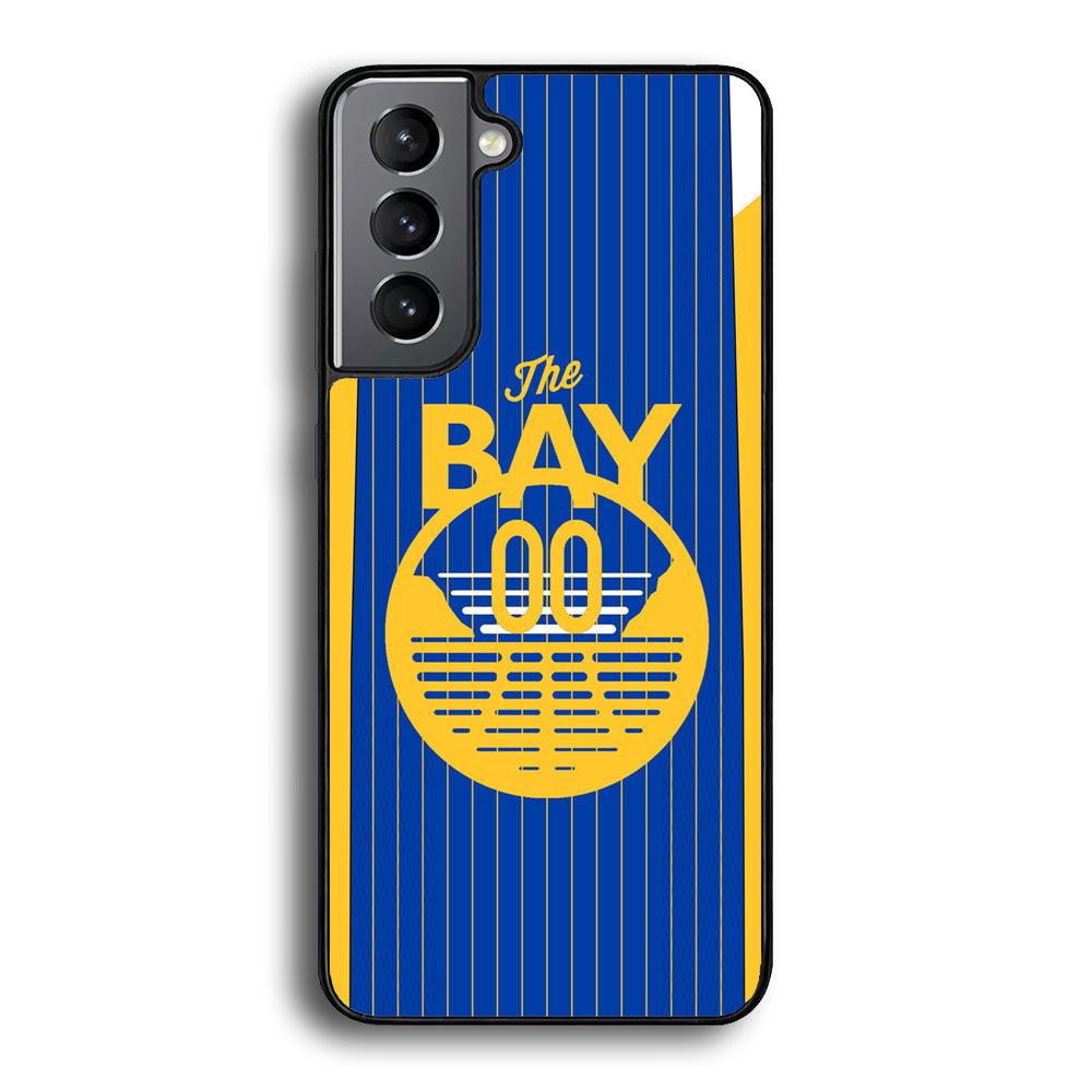 Golden State Warriors The Bay Jersey Samsung Galaxy S24 Case-Rubber Black (2D Case)-Oxvistore