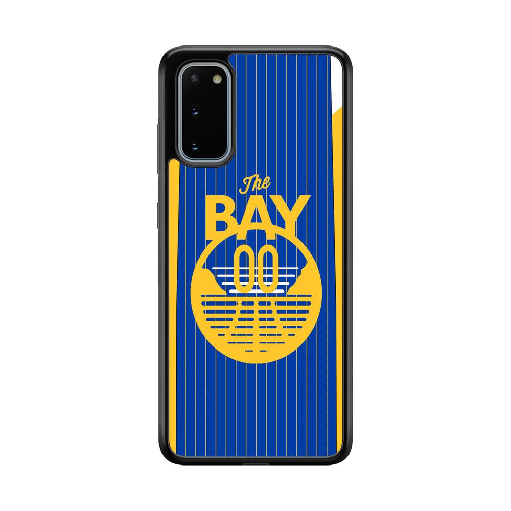 Golden State Warriors The Bay Jersey Samsung Galaxy S20 Case-Rubber Black (2D Case)-Oxvistore