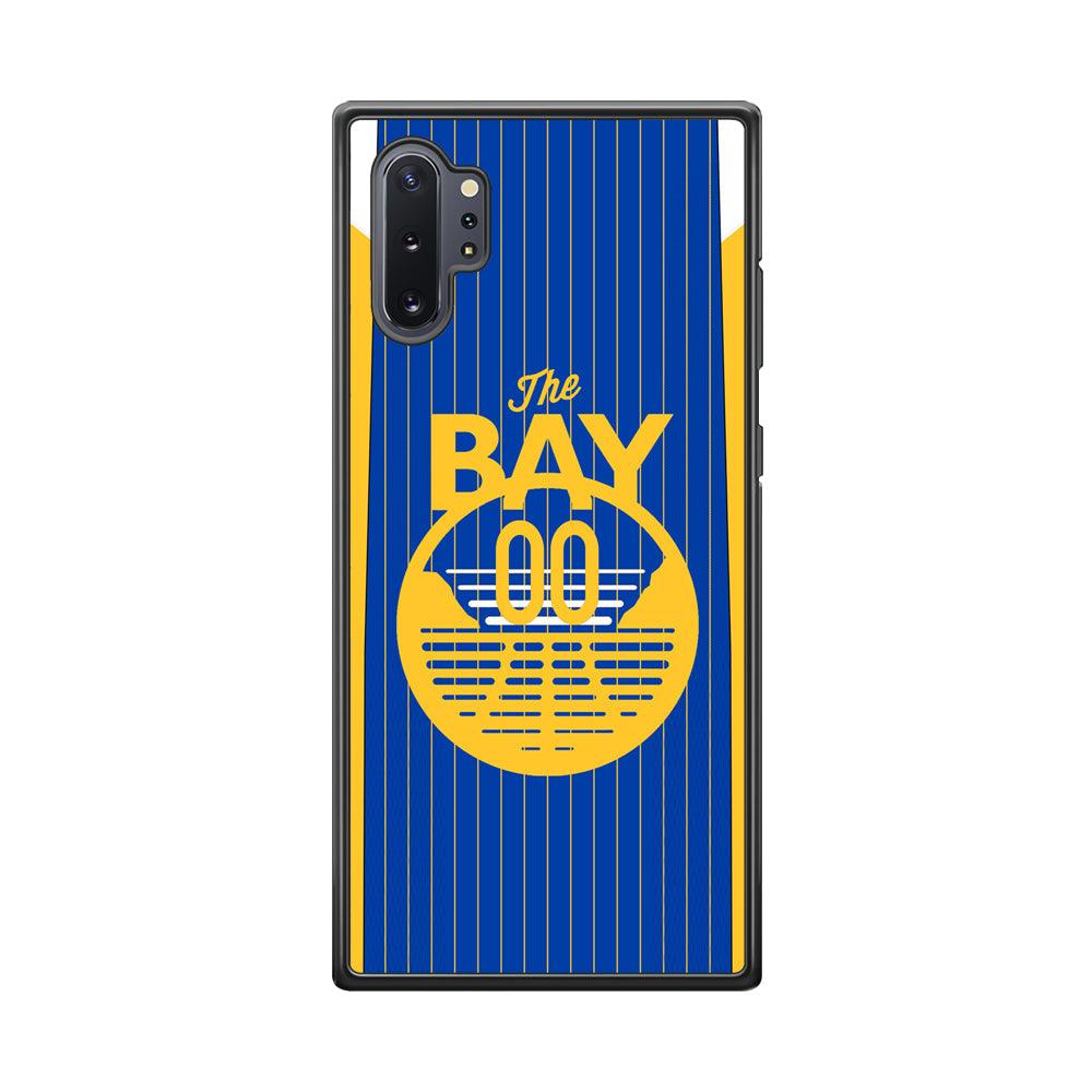 Golden State Warriors The Bay Jersey Samsung Galaxy Note 10 Plus Case-Rubber Black (2D Case)-Oxvistore
