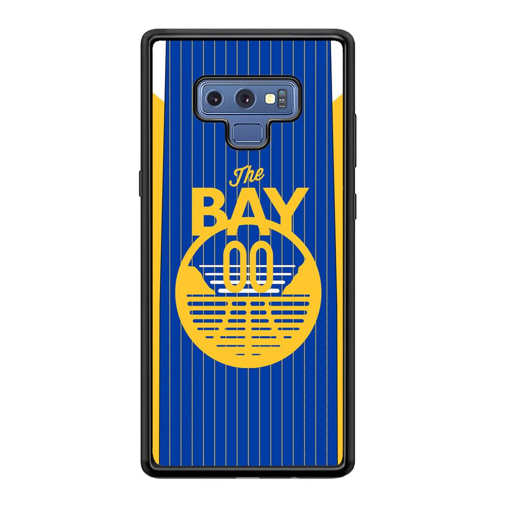Golden State Warriors The Bay Jersey Samsung Galaxy Note 9 Case-Rubber Black (2D Case)-Oxvistore