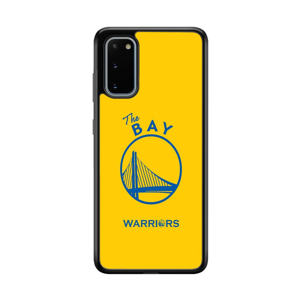 Golden State Warriors The Blue Silhouette Samsung Galaxy S20 Case-Rubber Black (2D Case)-Oxvistore