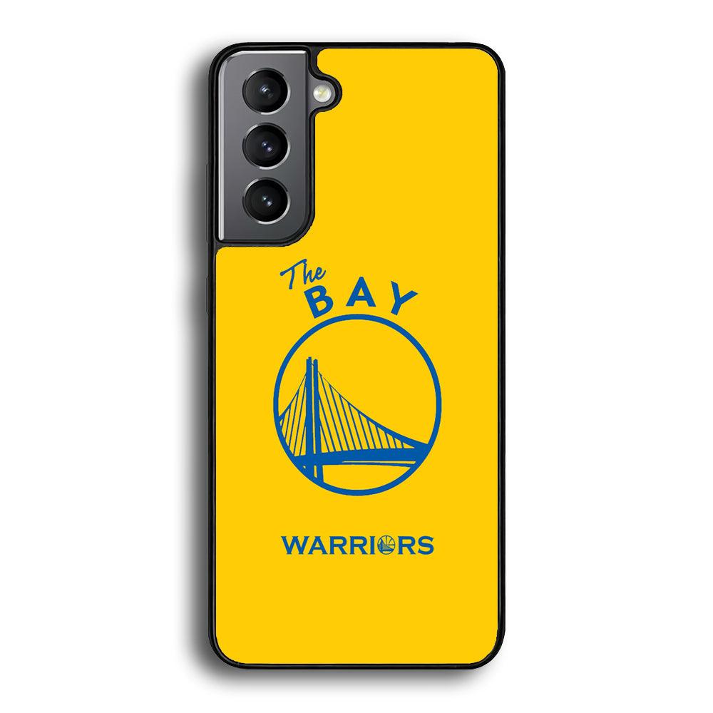 Golden State Warriors The Blue Silhouette Samsung Galaxy S22 Case-Rubber Black (2D Case)-Oxvistore