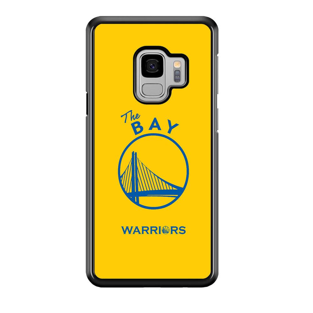 Golden State Warriors The Blue Silhouette Samsung Galaxy S9 Case-Rubber Black (2D Case)-Oxvistore