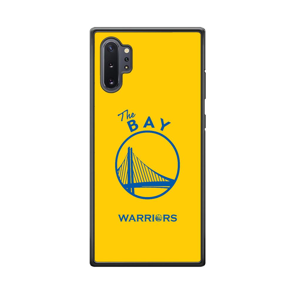 Golden State Warriors The Blue Silhouette Samsung Galaxy Note 10 Plus Case-Rubber Black (2D Case)-Oxvistore