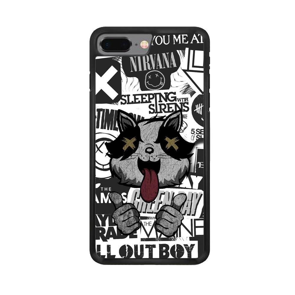 Good Stories of Playlist iPhone 8 Plus Case-Rubber Black (2D Case)-Oxvistore