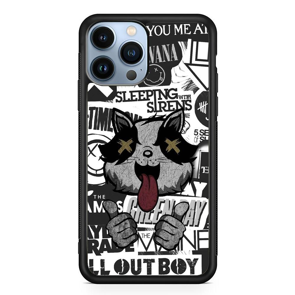 Good Stories of Playlist iPhone 13 Pro Max Case-Rubber Black (2D Case)-Oxvistore