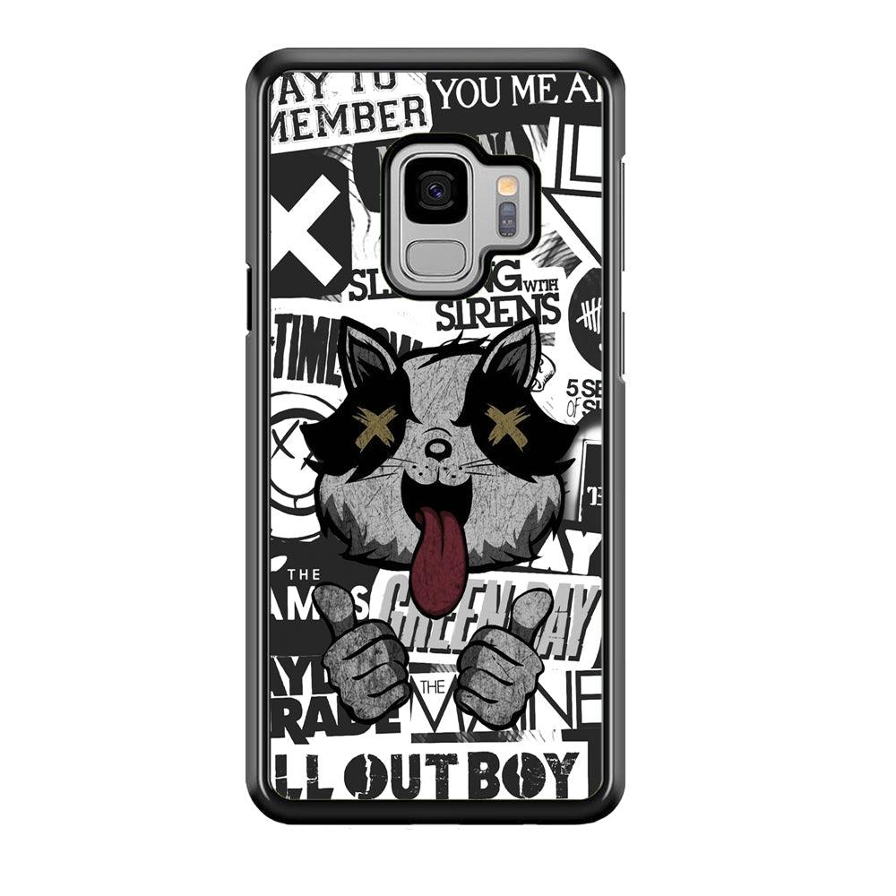 Good Stories of Playlist Samsung Galaxy S9 Case-Rubber Black (2D Case)-Oxvistore