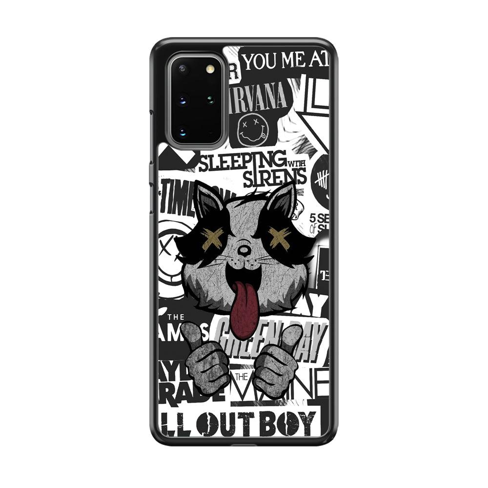 Good Stories of Playlist Samsung Galaxy S20 Plus Case-Rubber White (2D Case)-Oxvistore