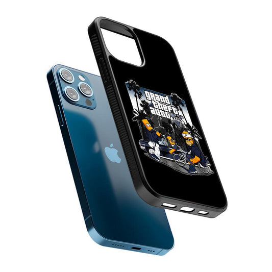 Grand Theft Auto Simpson 2D Rubber Phone Case-Oxvistore