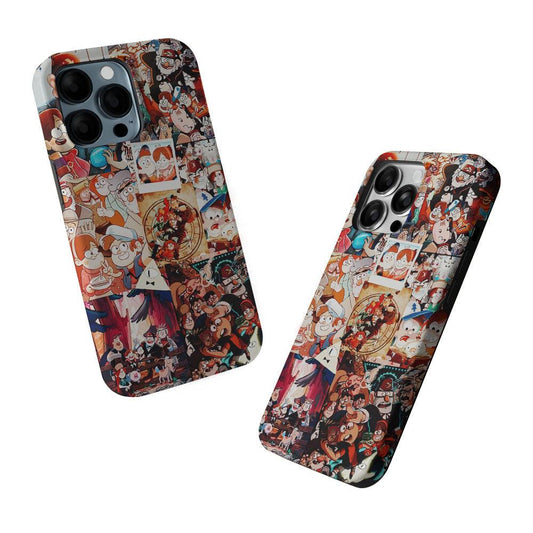 Gravity Falls Aesthetic Collage 2 in 1 Tough Phone Case-Oxvistore